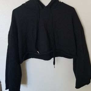 Forever 21 Black cropped hoodie